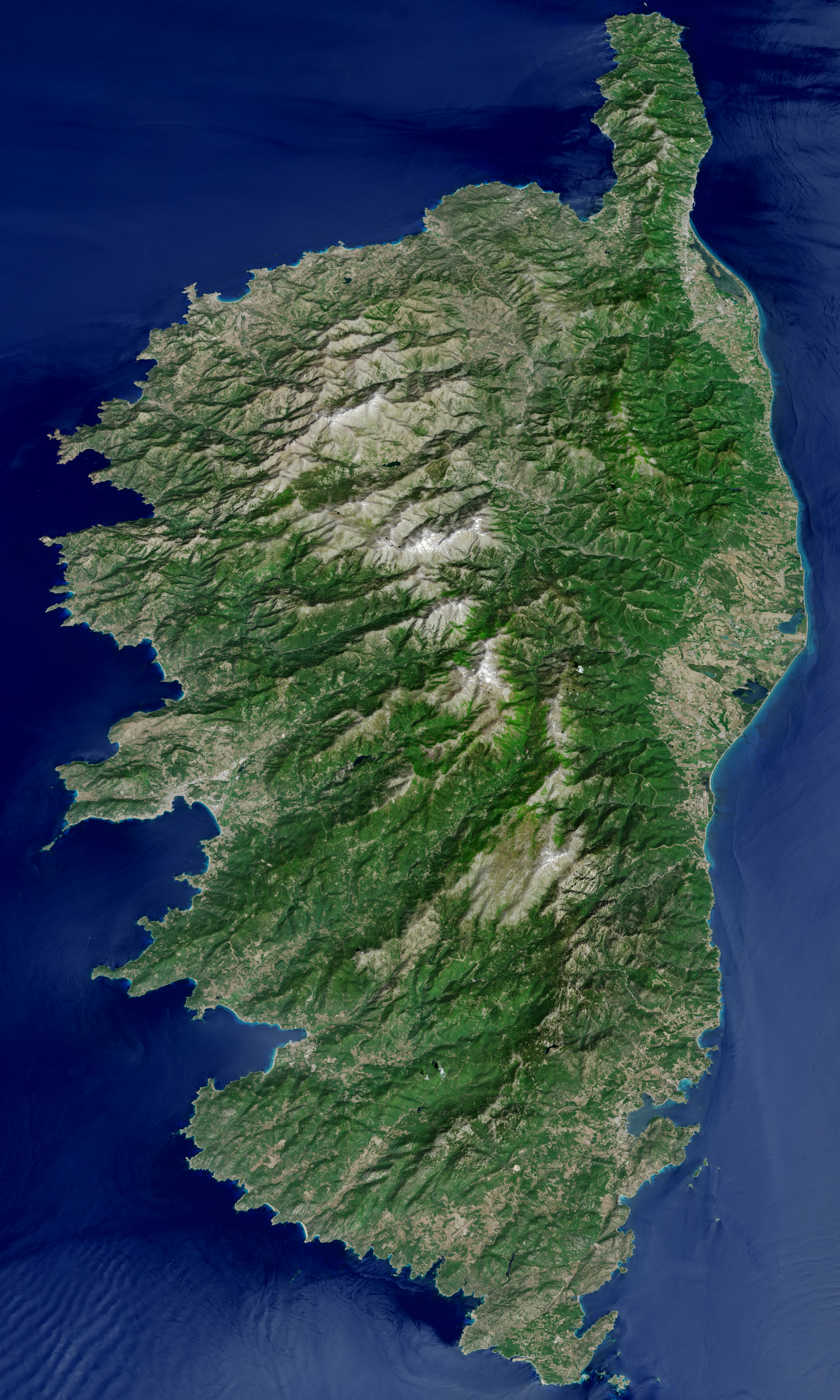 The Mountainous Spine Of Corsica