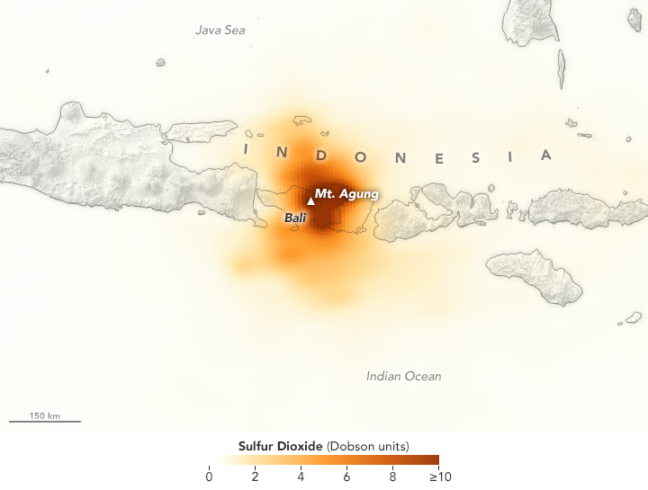 Tracking the Sulfur Dioxide from Mount Agung - related image preview