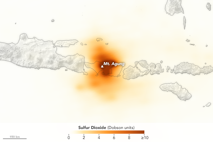 Tracking the Sulfur Dioxide from Mount Agung - related image preview