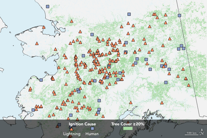 Lightning is Sparking More Boreal Forest Fires in Far North America - related image preview