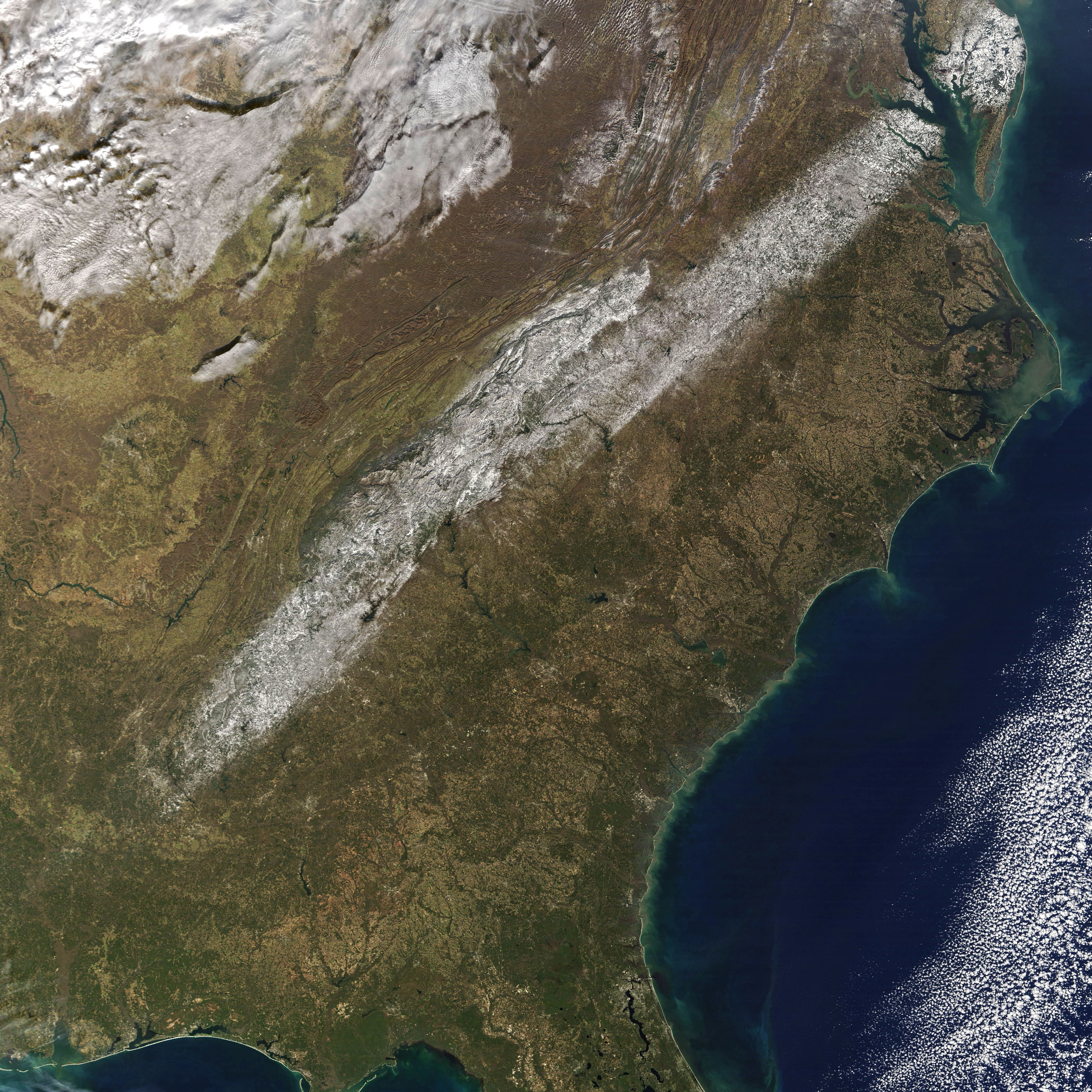A Band of Snow in the Southeast - related image preview