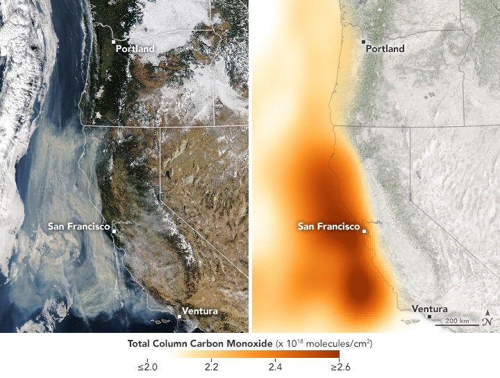 California Wildfire Emissions - related image preview