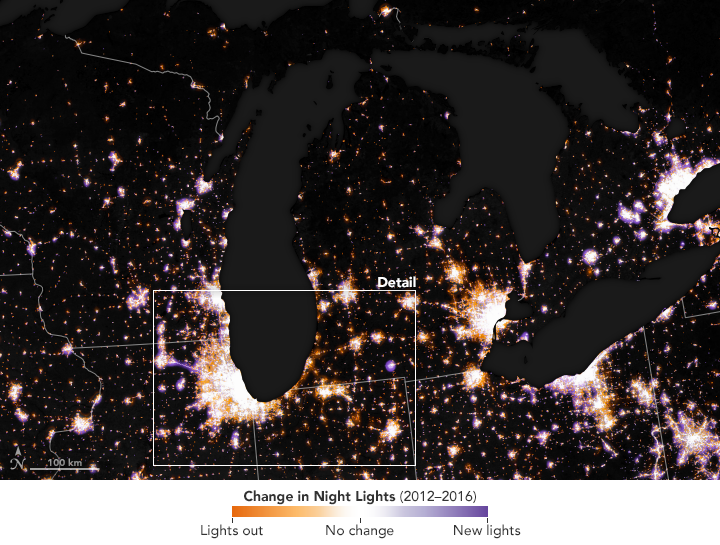 Observing Changes in Nighttime Lights - related image preview