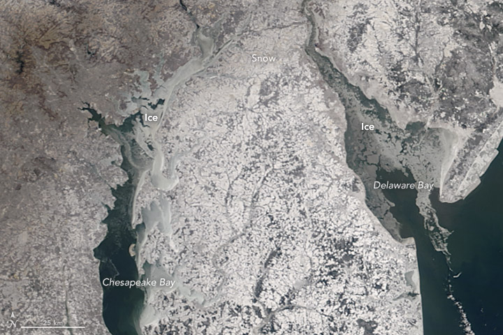 Icy Waters off the U.S. East Coast