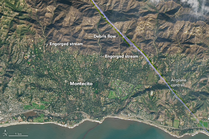 Deadly Debris Flows in Montecito