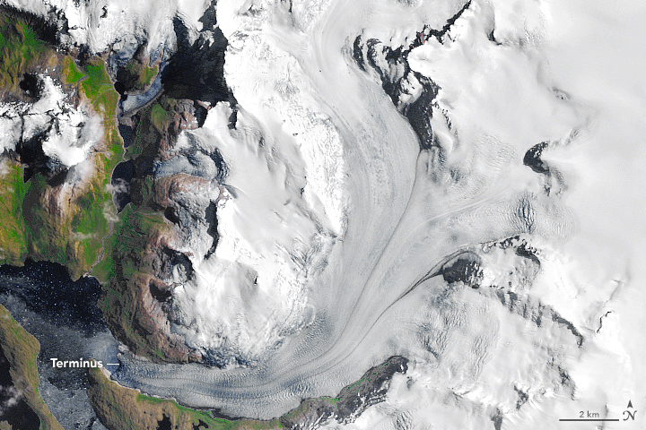 Glacial Retreat at a Non-glacial Pace