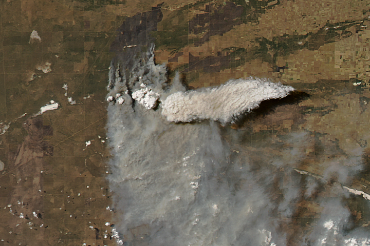 A Fire Cloud in Argentina 