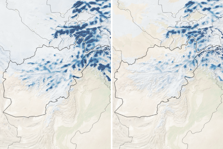Record Low Snowpack in Afghanistan 