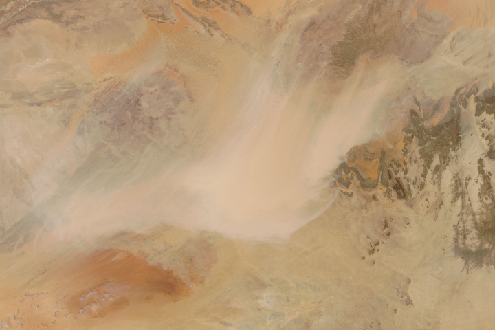 Vast Dust Storms in the Sahara