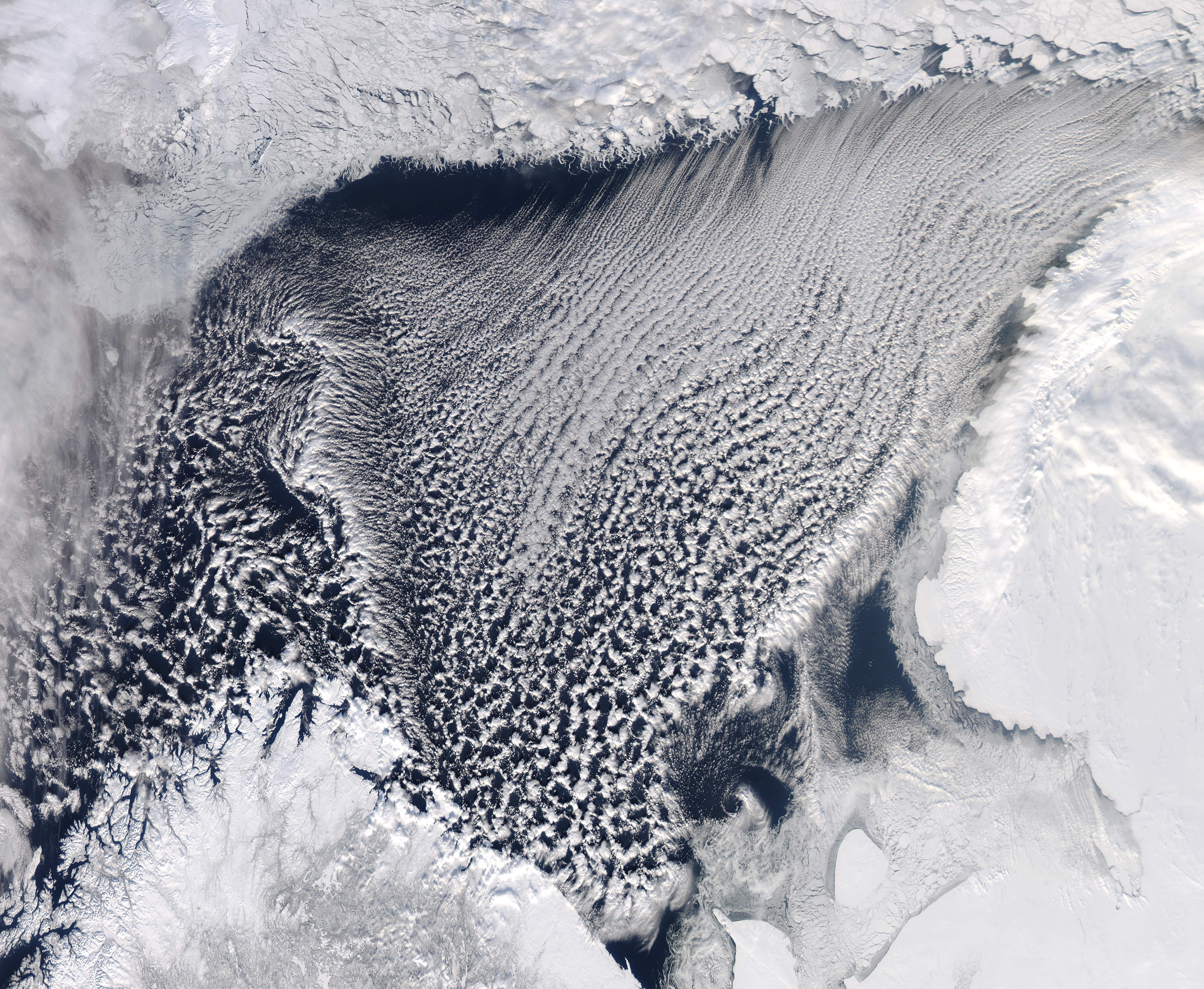 Cloud Streets and Ice in the Barents Sea - related image preview
