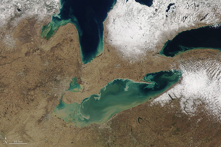 Spring Sediment Swirls in the Great Lakes - related image preview
