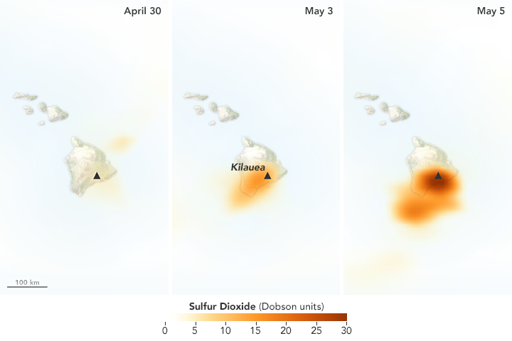 Sulfur Dioxide Leaks from Kilauea - related image preview