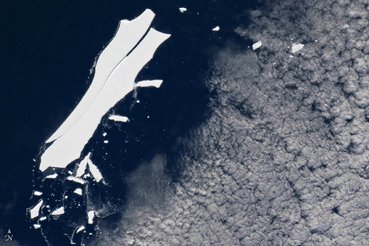 End of the Journey for Iceberg B-15Z?