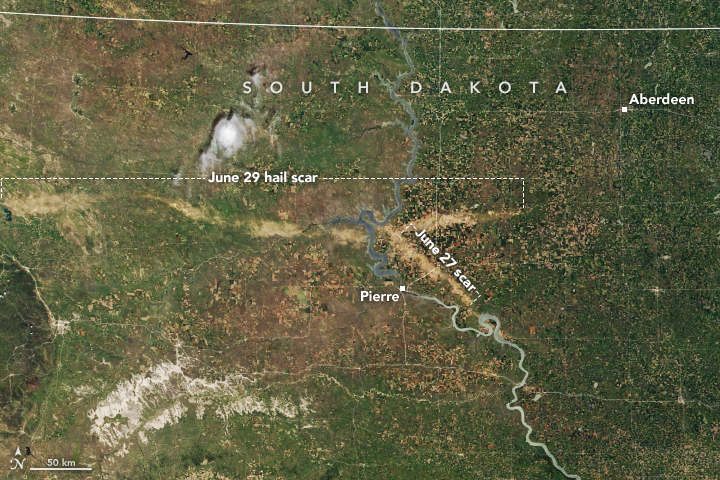 Hail Cuts Swaths of Damage Across South Dakota