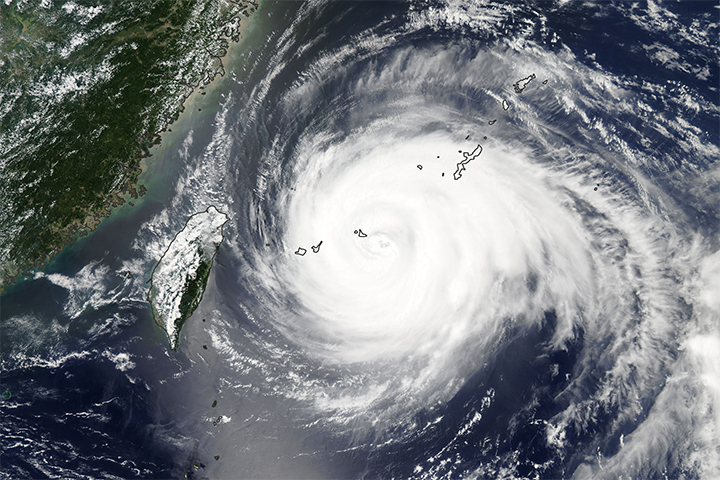 Powerful Typhoon Heads for China