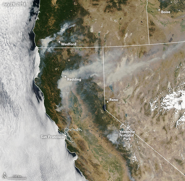 Wildfires Blanket Western States With Smoke