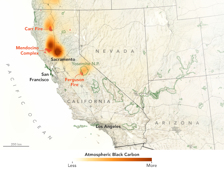 Smoke Plumes Tower Over California  - related image preview