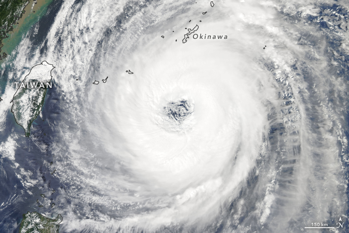 Typhoon Trami Takes Aim at Japan