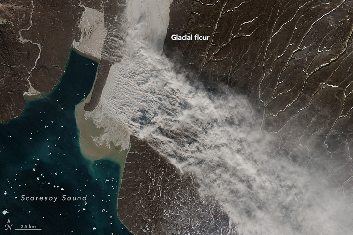 Glacier Flour in Greenland Skies - related image preview