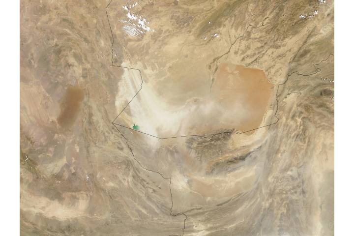 Dust storm in Southern Afghanistan - selected image