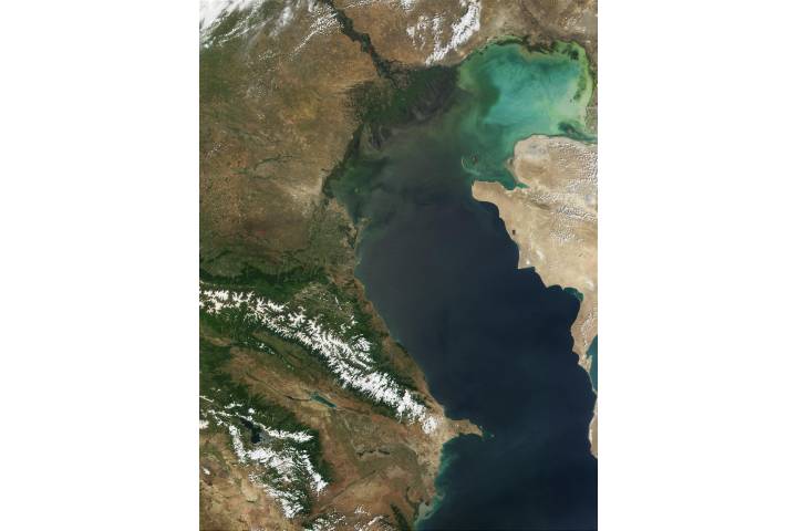 Место впадения волги в каспийское море