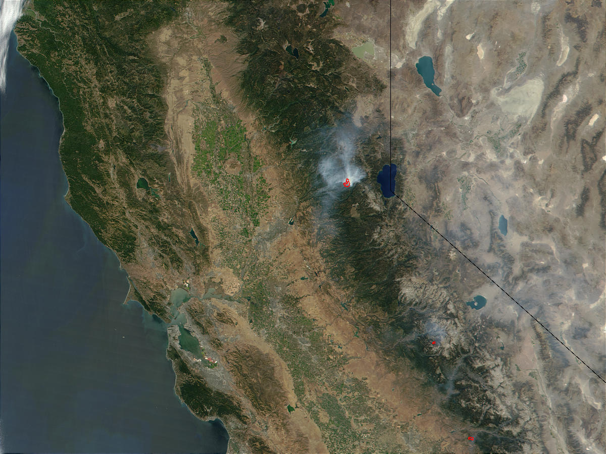 Wildfires in California (Input Direct Broadcast L1B data courtesy ORSOO) - related image preview