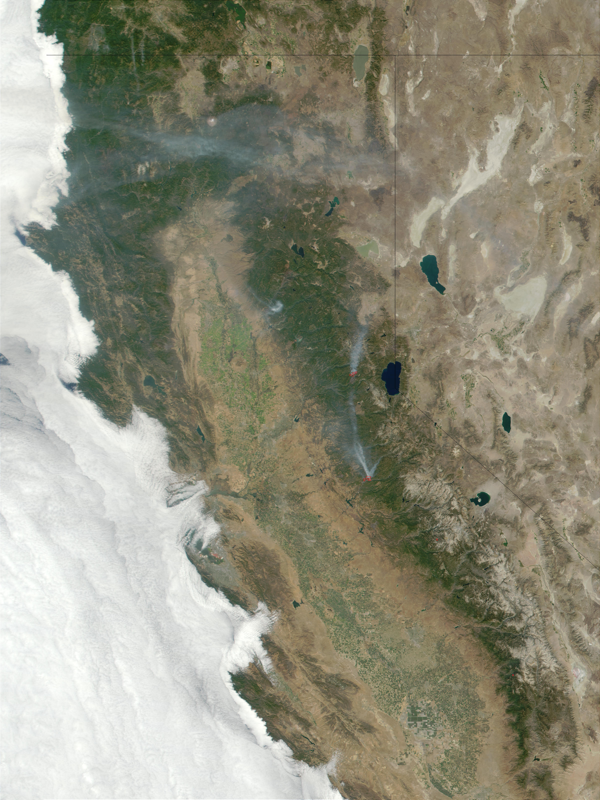 Wildfires in California (Input Direct Broadcast L1B data courtesy SSEC) - related image preview