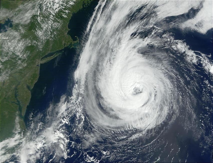 Hurricane Erin off the coast of Northeast United States (Input Direct Broadcast L1B data courtesy SS - related image preview