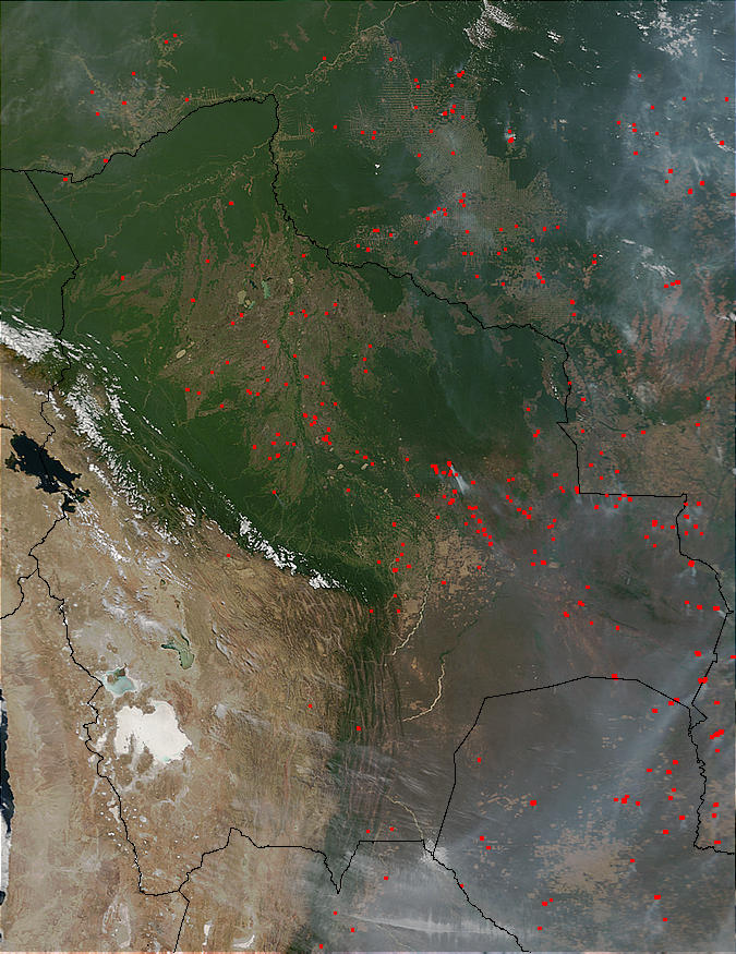 Fires in Bolivia, Brazil, and Paraguay - related image preview