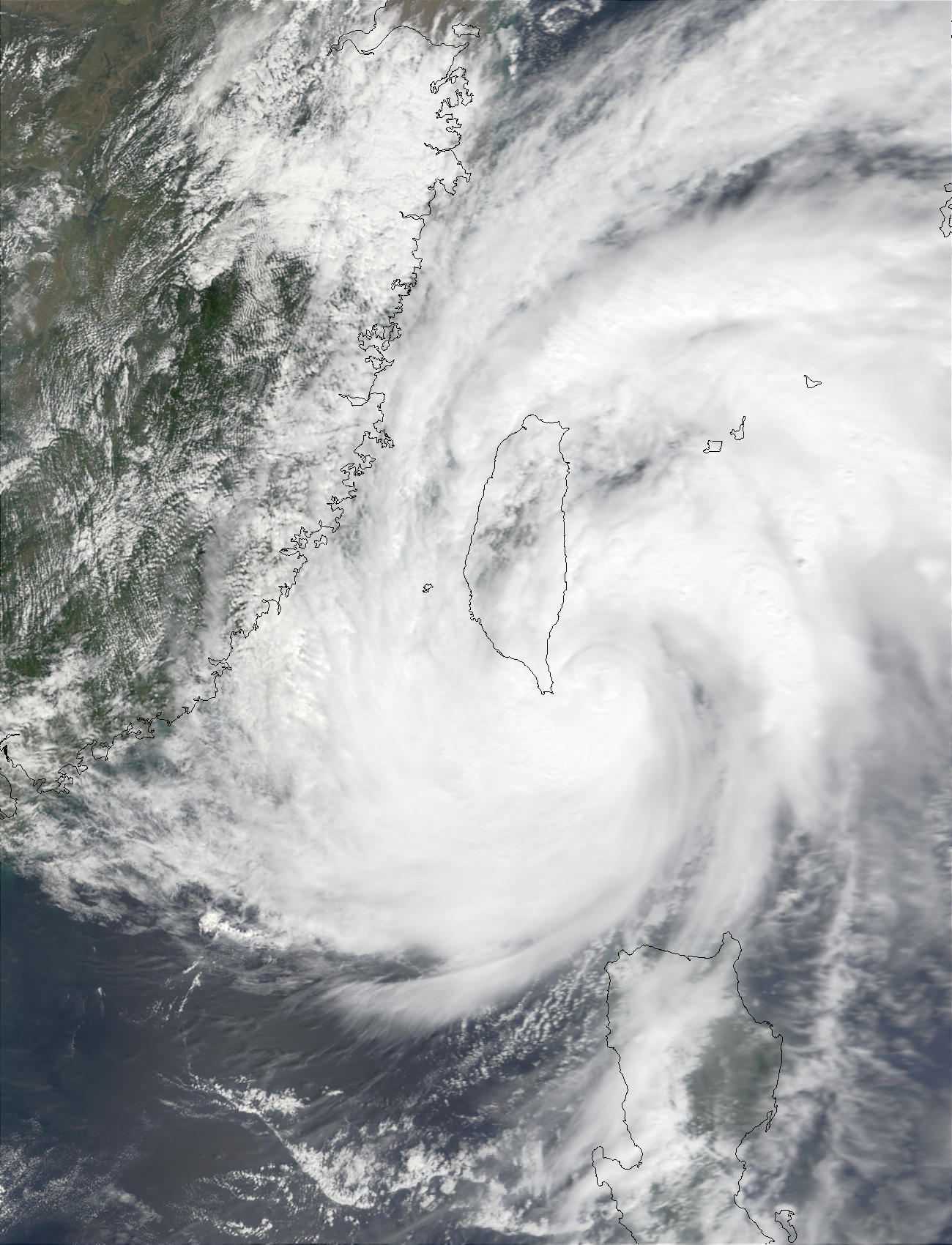 Typhoon Lekima (23W) over Taiwan - related image preview