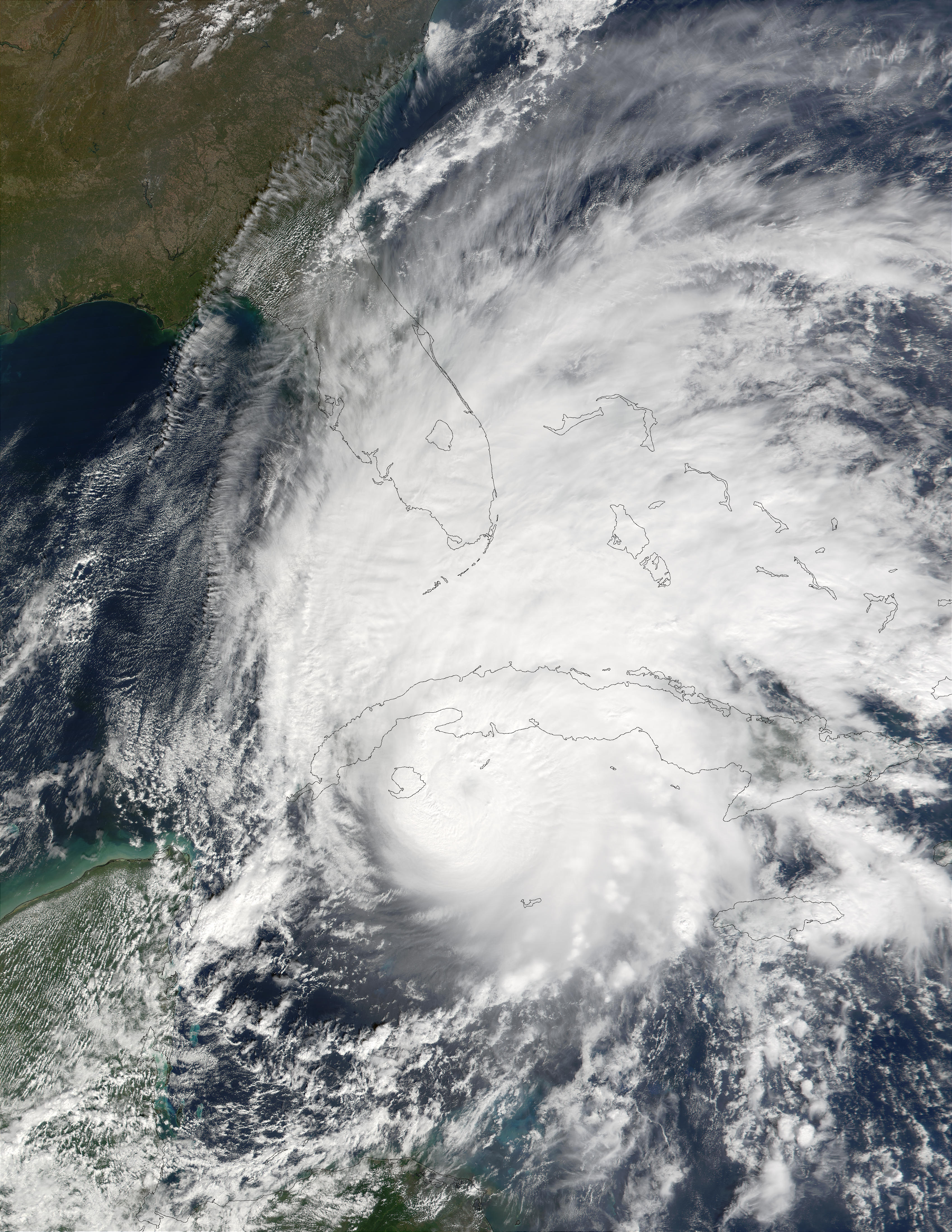 Hurricane Michelle reaching the south coast of Cuba - related image preview