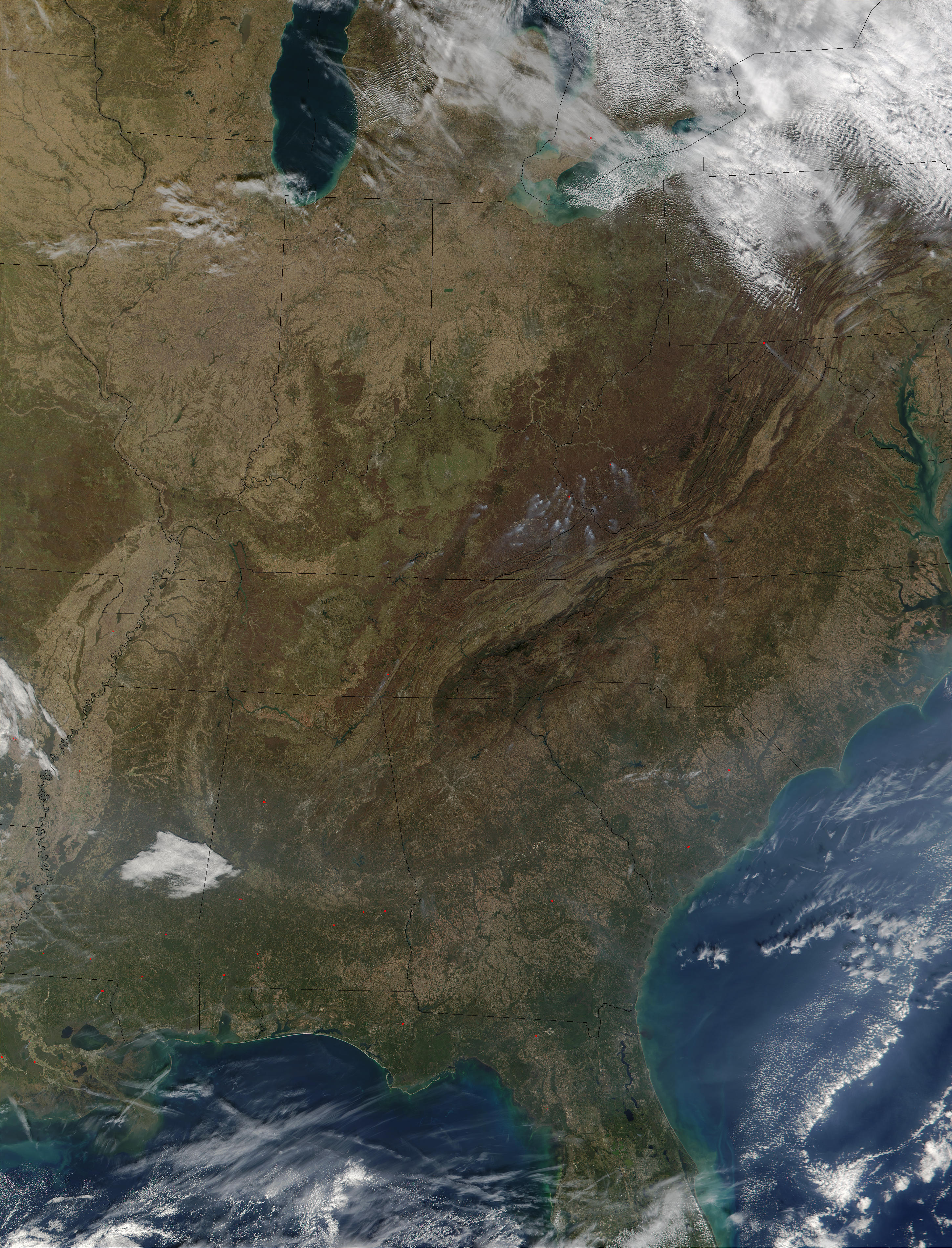 Wildfires in Appalachian Mountains and southeast United States - related image preview