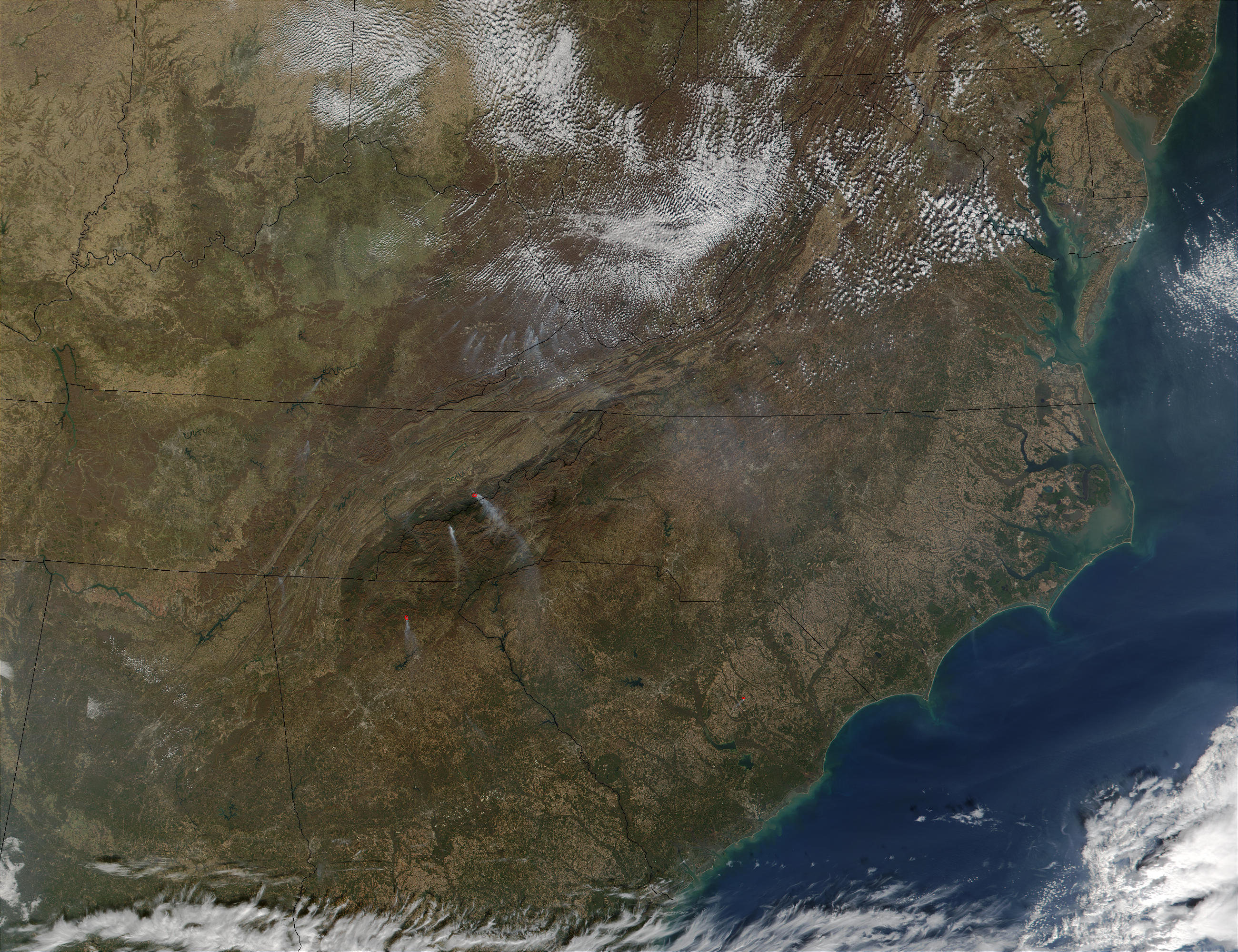 Wildfires in Appalachian Mountains, eastern United States - related image preview