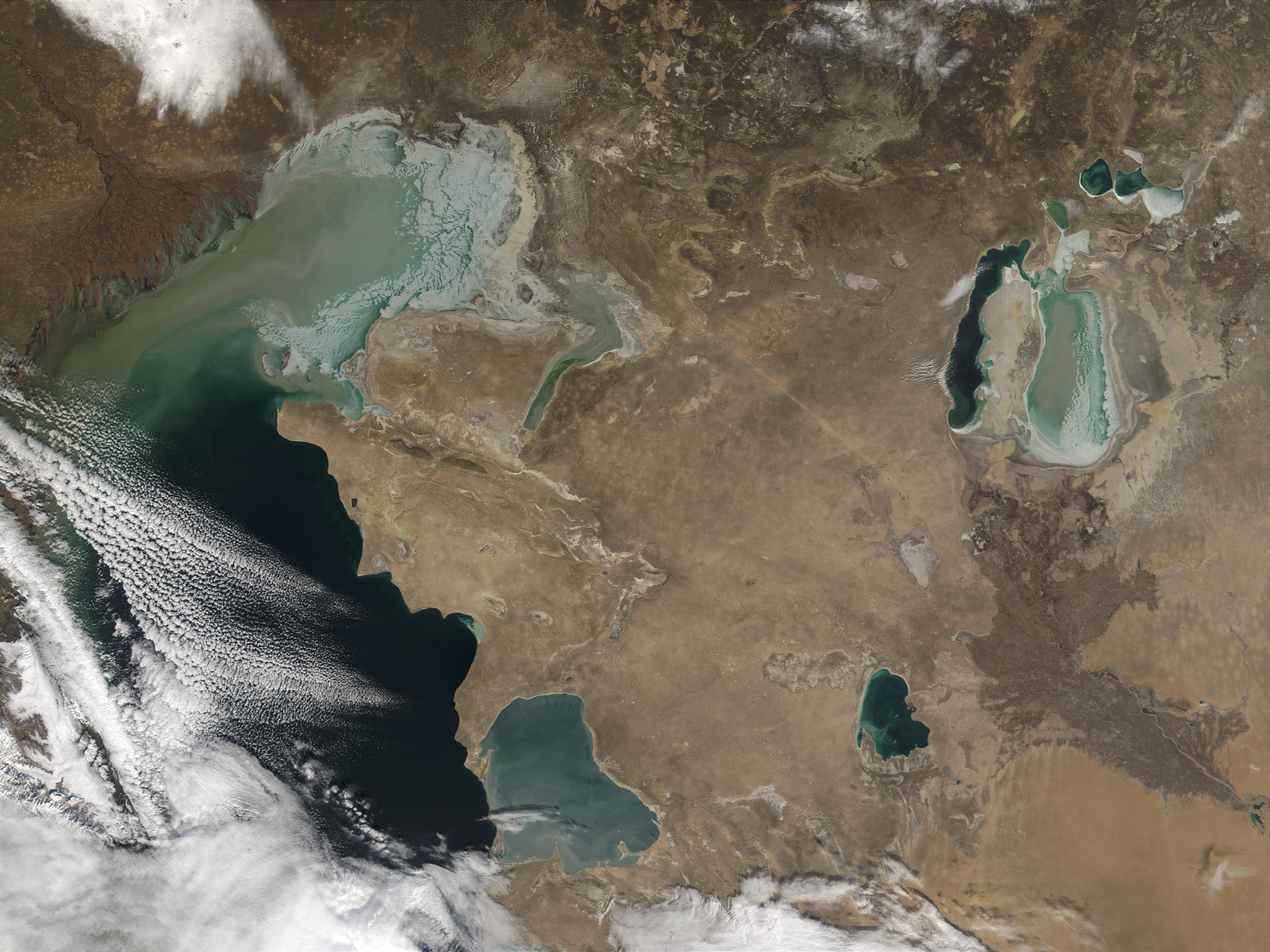 Ice in Caspian Sea and Aral Sea, Kazakhstan - related image preview