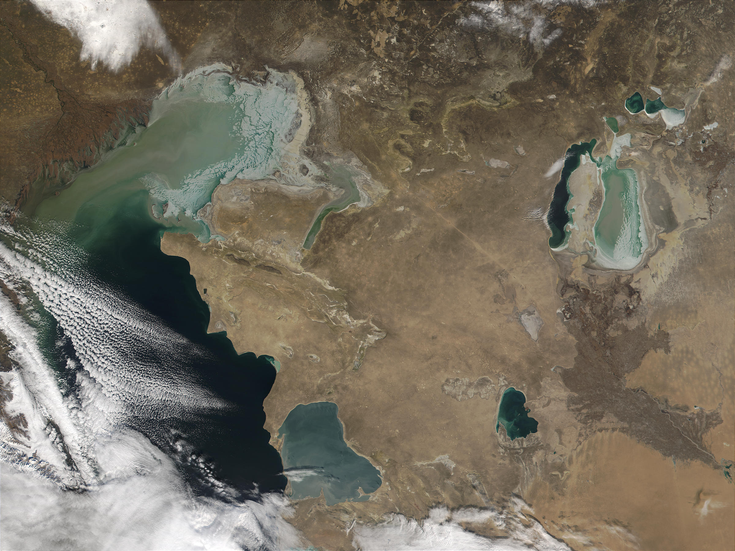 Ice in Caspian Sea and Aral Sea, Kazakhstan - related image preview