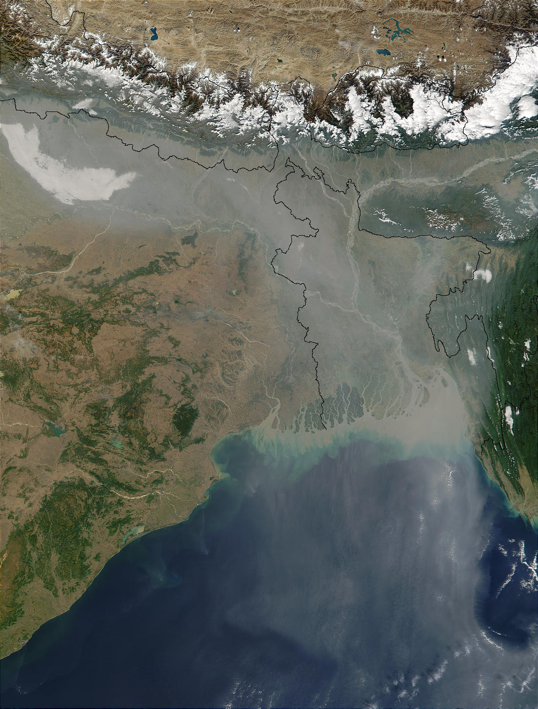 Aerosol pollution over Northern India and Bangladesh - related image preview