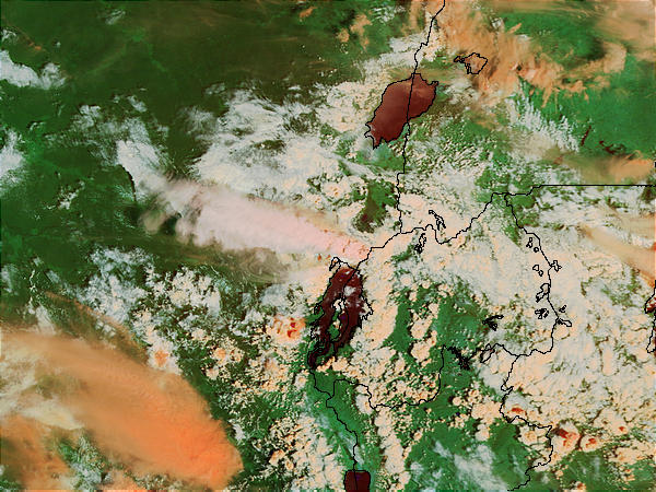 Eruption of Mount Nyiragongo, Democratic Republic of the Congo (false color) - related image preview