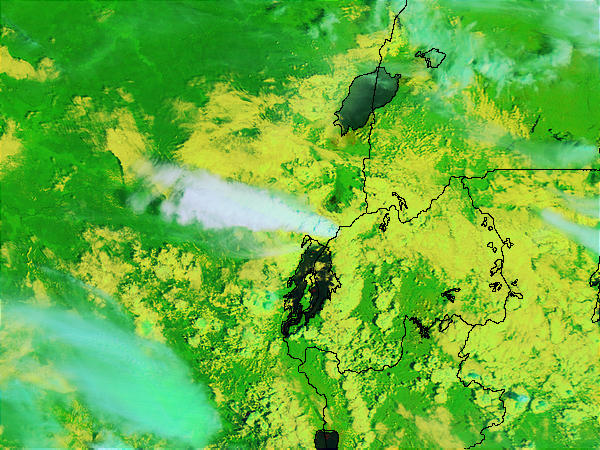 Eruption of Mount Nyiragongo, Democratic Republic of the Congo (false color) - related image preview