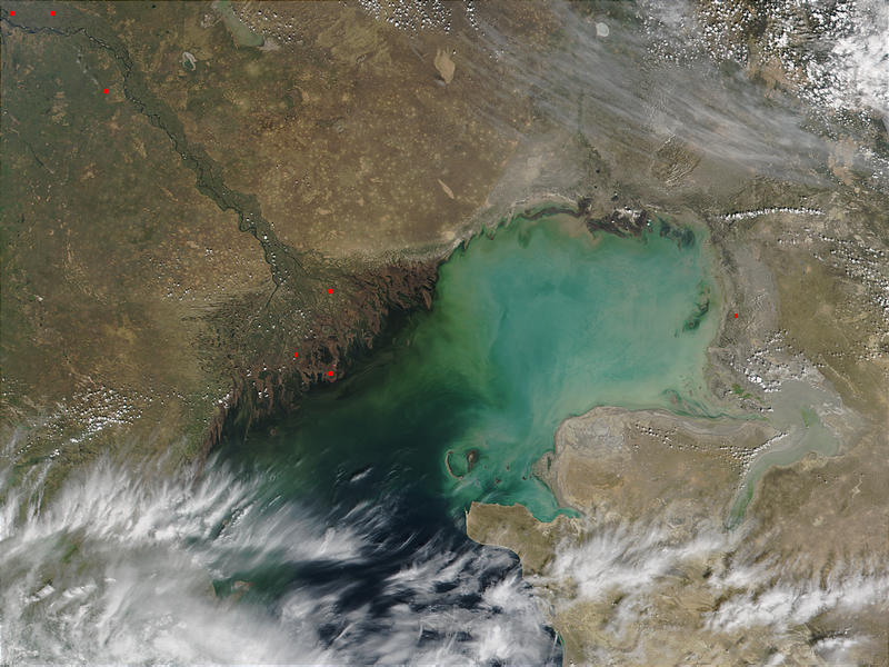 Caspian Sea and Volga River Delta - related image preview