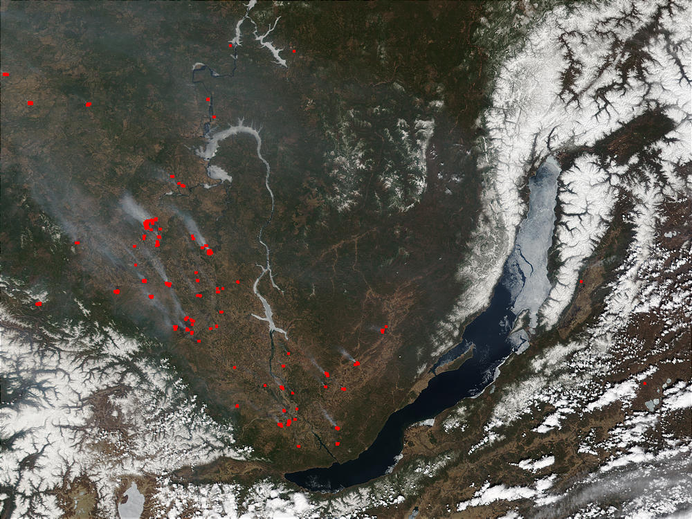 Fires near Lake Baikal, Russia - related image preview