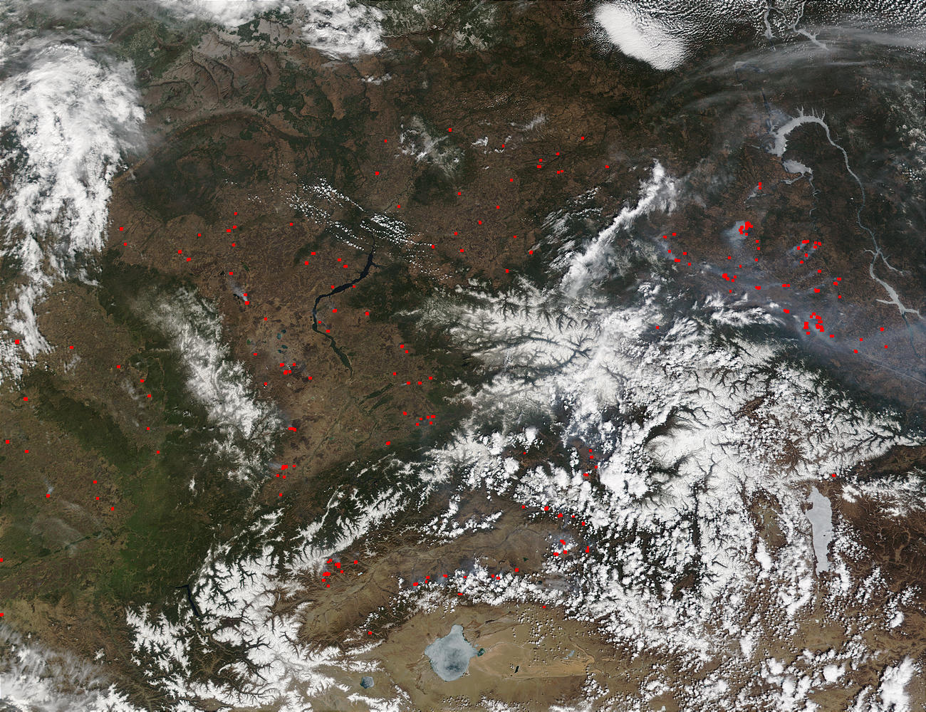 Fires near Krasnoyarsk, Russia - image thumbnail