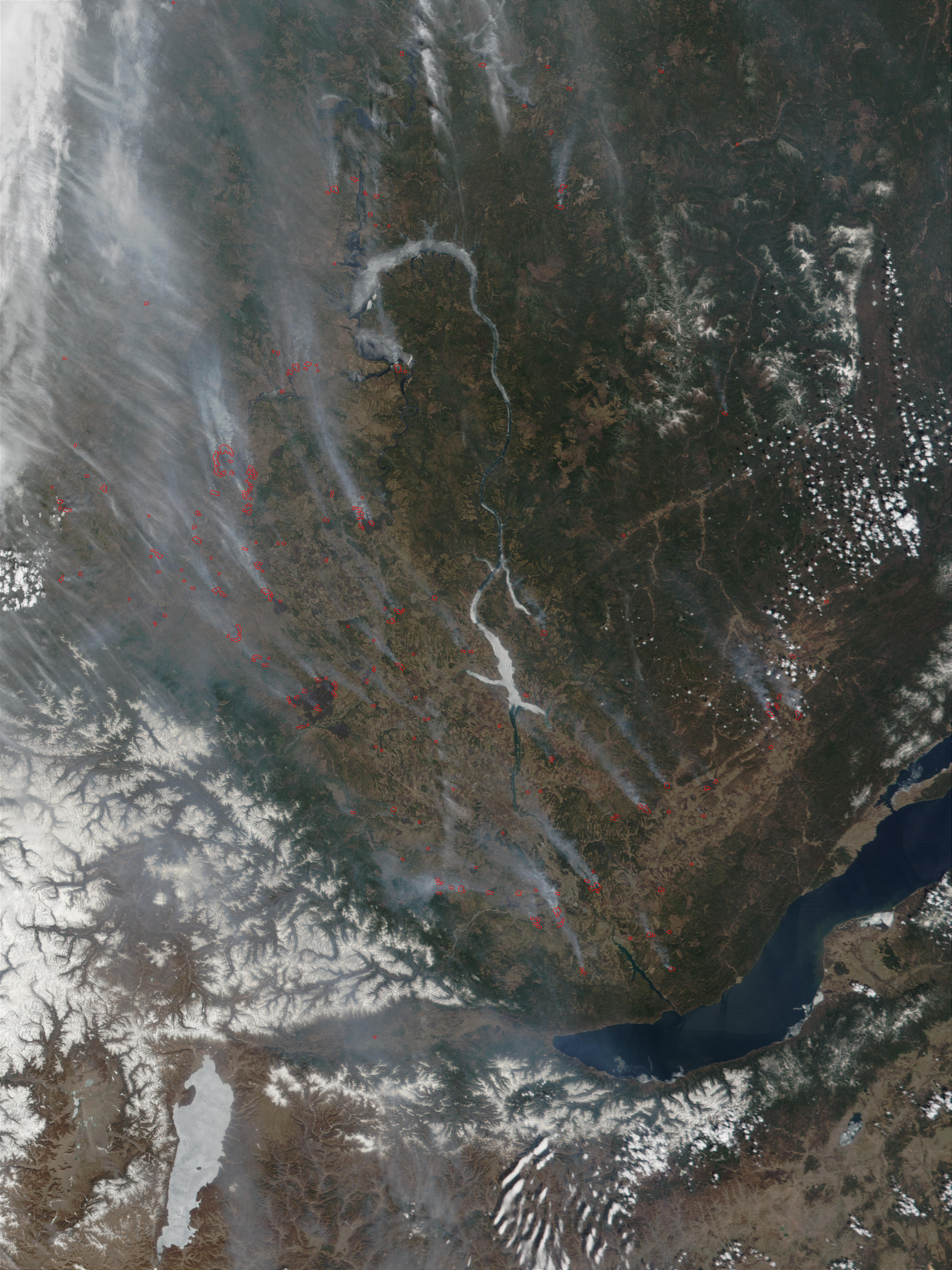 Fires near Lake Baikal, Russia - related image preview