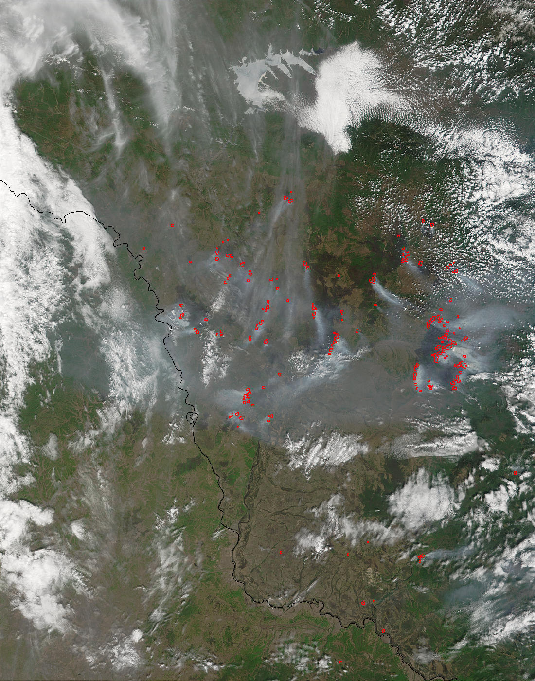 Fires in the Amur Region, Eastern Russia - related image preview