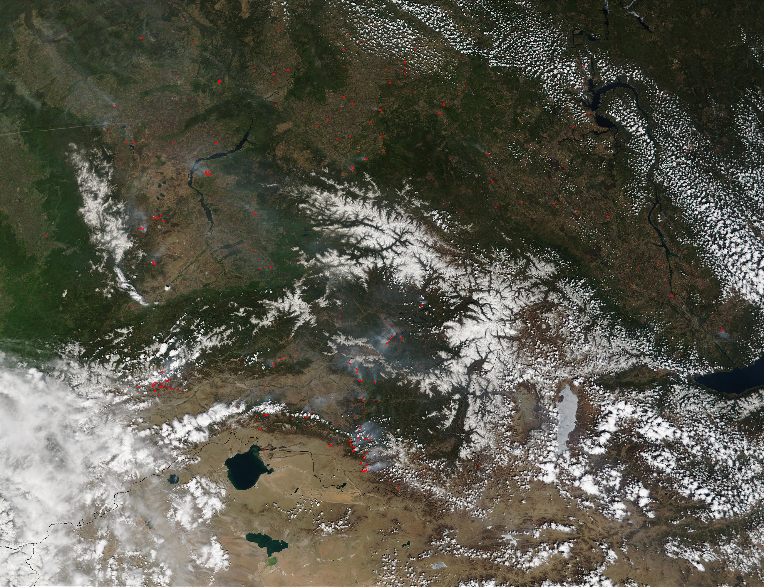 Fires south of Krasnoyarsk, Russia - related image preview