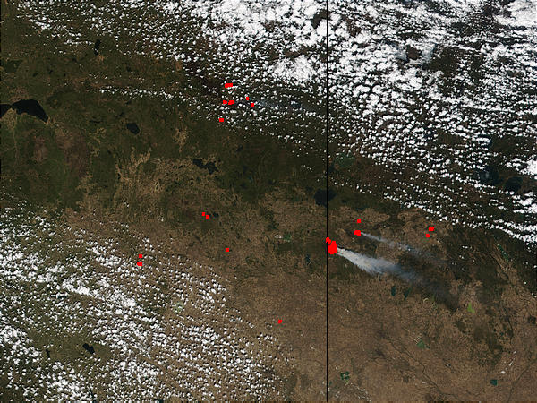 Fires in Alberta and Saskatchewan, Canada - related image preview
