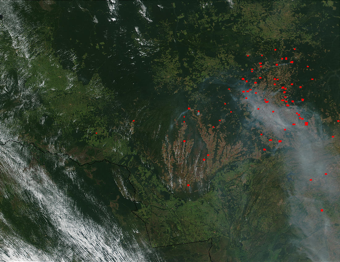 Fires and smoke in Mato Grosso State, Brazil - related image preview