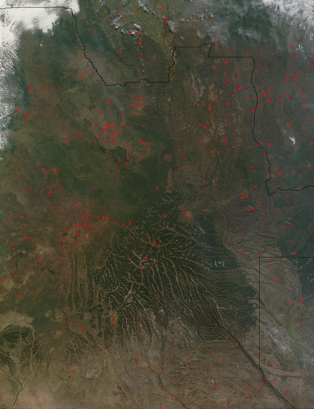 Fires in Angola