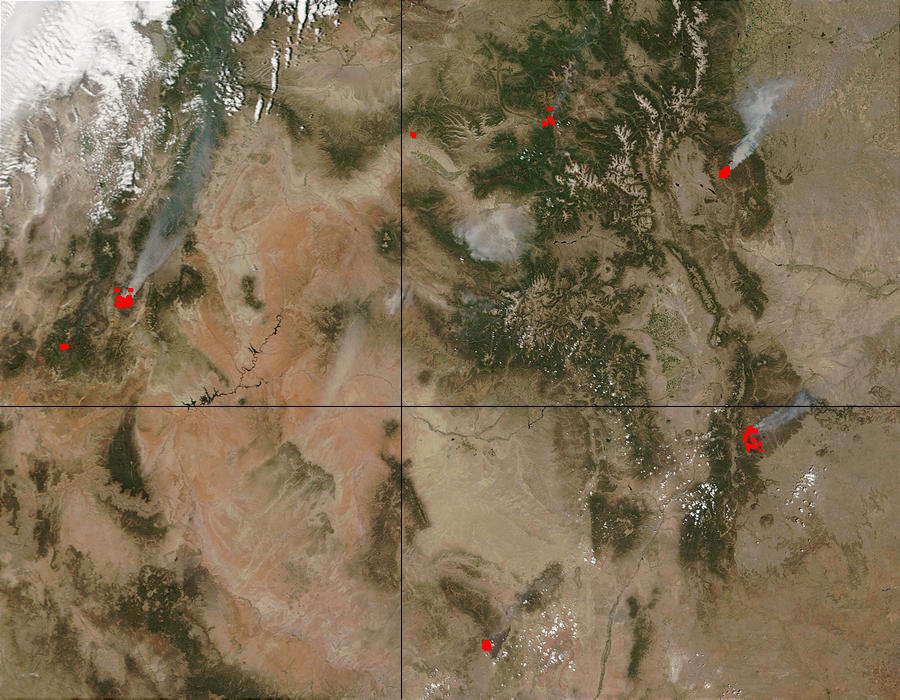 Fires in Utah, Colorado, and New Mexico - related image preview