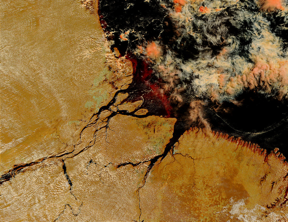 Mouth of the Amazon, Brazil (false color) - related image preview