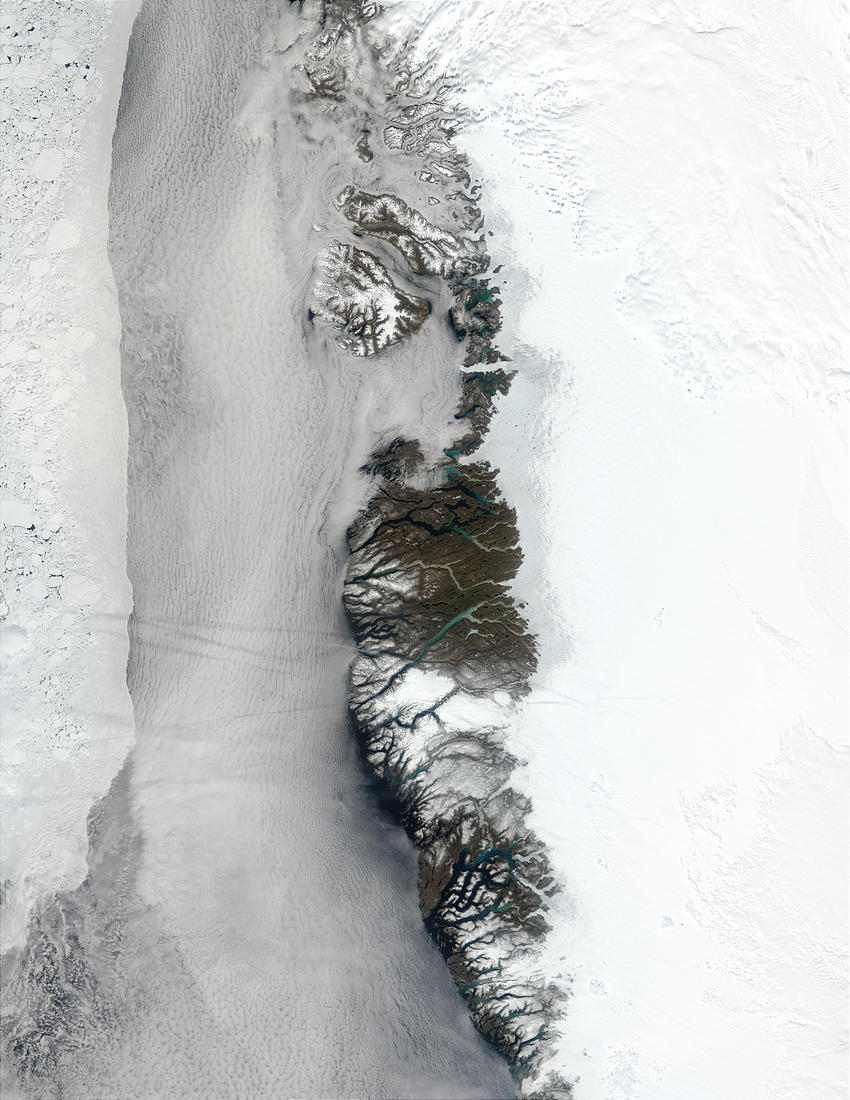 Meltwater ponds along Greenland West Coast - related image preview